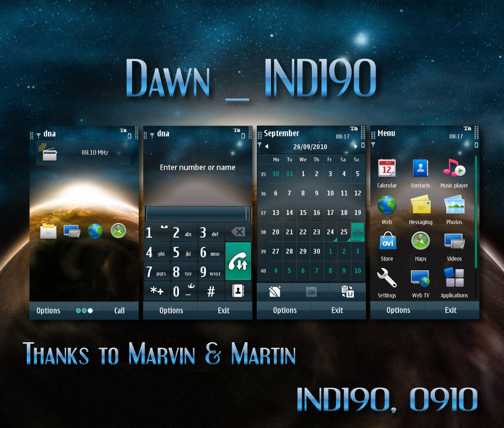 Dawn Theme for desktop. Тема the Dawn II prapas CHANTAVALI. Down тема